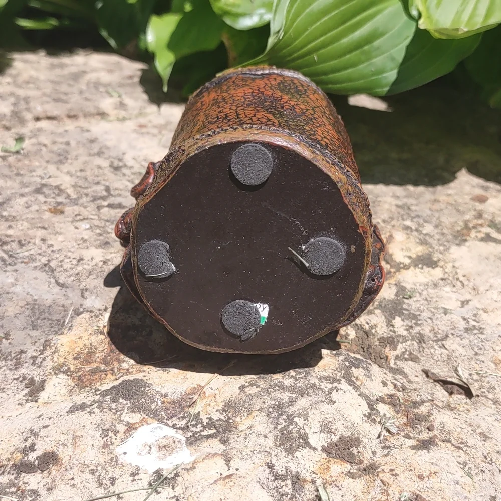 Golf Bag Pen/Pencil Holder Brown Desk Ornament Kitchy Gift